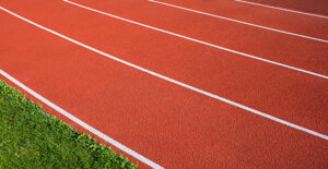 Lanes of a running track